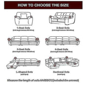 Stretch Velvet Sofa Cover 2 Seater Thick Slipcover 145-185cm