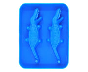 Ice Mould Tray Creative 3D Crocodile Shape Silicone Mold-Dark Blue