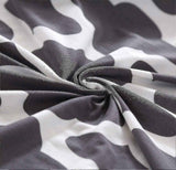 2 Seater Printed Stretch Sofa Cover Furniture Protector - Grey 145-185cm