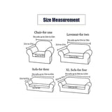 2 Seater Stretch Sofa Cover with Armrests 145-185cm