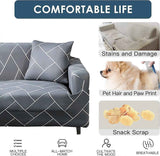 Stretch Sofa Cover 2 Seater with Armrests 110-160cm