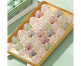 Ice Cube Mold Compartment Large Capacity PP Multi-grid Lidded Ice Ball Maker Kitchen Supplies-Yellow