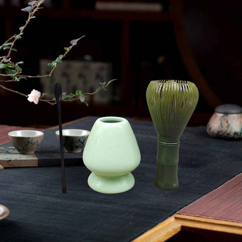 3pcs Matcha Whisk Set - Traditional Spoon, Tea Bowl, Matcha Accessories
