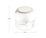 Effective Garlic Blender Multi-use PP Practical Food Grade Materials Garlic Chopper for Home-White