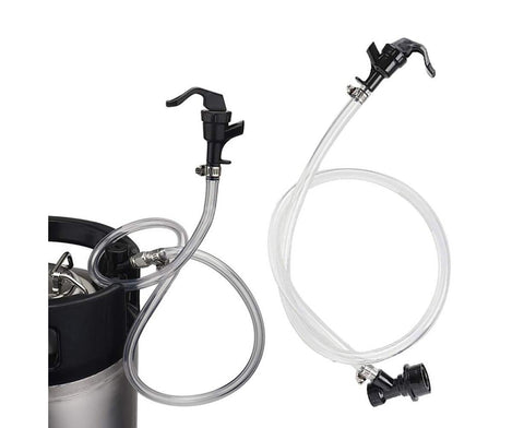 3/16 Inch Beer Line Liquid Ball Lock Assembly Kit for Home Brew Dispensing Keg-Black