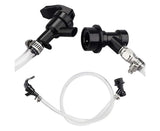 3/16 Inch Beer Line Liquid Ball Lock Assembly Kit for Home Brew Dispensing Keg-Black