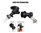 3/16 Inch Beer Line Liquid Ball Lock Assembly Kit for Home Brew Dispensing Keg-Black