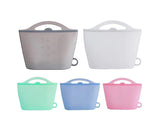Reusable Eco-friendly Silicone Fridge Food Organizer Sealing Storage Pouch Bag-Pink 1500ML