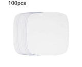 100Pcs Non-Stick Oilproof Barbecue Kitchen Oven Baking Pan BBQ Liner Papers Mats-Khaki 8.5 inch