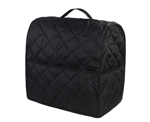Mixer Cover Soft Touching with Pockets 5 Colors secure to Use Dust Cover for Kitchen-Black