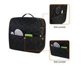 Mixer Cover Soft Touching with Pockets 5 Colors secure to Use Dust Cover for Kitchen-Black