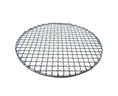 Round Stainless Steel BBQ Grill Roast Mesh Net Non-stick Barbecue Baking Pan-20cm