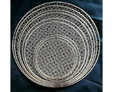 Round Stainless Steel BBQ Grill Roast Mesh Net Non-stick Barbecue Baking Pan-20cm