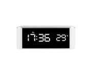 Digital Alarm Clock Precise 12/24 Hour Temperature Display Large Screen Smart LED Clock Bedside Digital Alarm Clock for Home-White