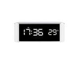 Digital Alarm Clock Precise 12/24 Hour Temperature Display Large Screen Smart LED Clock Bedside Digital Alarm Clock for Home-White