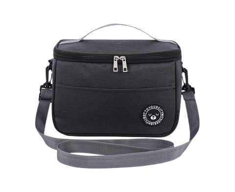 Bento Bag Waterproof Oxford Cloth Lunch Bag-Black