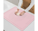 Pastry Mat Silica Gel Dough Rolling Mat-Pink S