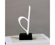 Mini Musical Note Music Present Home Living Room Piano Bedroom Desktop Decor-Silver D