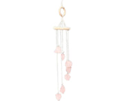 Wind Chime Wall-mounted Bright Faux Crystal Pendant-Pink