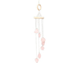 Wind Chime Wall-mounted Bright Faux Crystal Pendant-Pink
