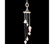 Wind Chime Wall-mounted Bright Faux Crystal Pendant-Pink