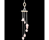 Wind Chime Wall-mounted Bright Faux Crystal Pendant-Pink