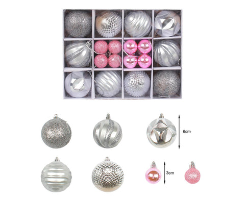 26Pcs Christmas Tree Balls Adorable Exquisite Prop-Silver