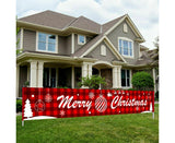 Christmas Santa Claus Letter Porch Door Background Hanging Banner Party Decor-B