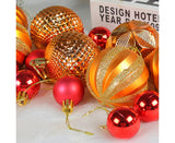 26Pcs Christmas Tree Balls Adorable Exquisite Prop-Orange