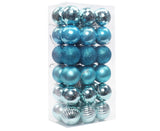 36Pcs 4cm Christmas Colorfast Unbreakable Ornament-Light Blue