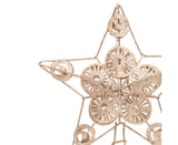 Xmas Tree Top Glitter Star-Rose Gold
