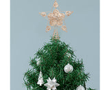 Xmas Tree Top Glitter Star-Rose Gold