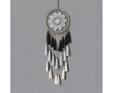 Round Handmade Wall Hanging Wind Chime Dream Catcher with Tassel Home Decor-Purple