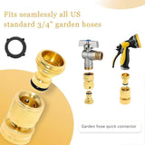 Darrahopens Auto Accessories > Auto Accessories Others > Automotive Repair & Speciality Tools Solid Brass Garden Hose Quick Connect Fittings - Leak-Free Hose Connector Set