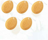 5pcs African Net Sponge, Loofah Bath Shower Body Scrubber - Brown
