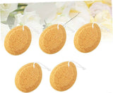 5pcs African Net Sponge, Loofah Bath Shower Body Scrubber - Brown