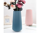 Plastic Nordic Style Vase Dried Flower Arrangement Pot Holder Home Office Decor-Green