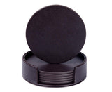 6Pcs Faux Leather Marble Coasters Cup Mat Pad Holder Placemat Dining Table Decor- B