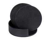 6Pcs Faux Leather Marble Coasters Cup Mat Pad Holder Placemat Dining Table Decor- B
