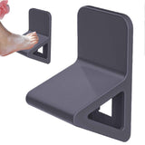 Black Shower Foot Rest, No Drill, for Shaving