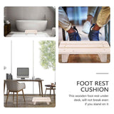Wooden Tilted Desk/Bathroom Foot Rest Stool, 30*20*11cm