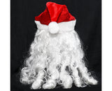 Halloween Creative Santa Claus Shape Christmas Cosplay Costume Decor Face Cover-C