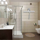 Stainless Steel Shower Squeegee with Wall Hanger, No Drill Glass/Window Wiper