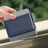 Multifunctional Window & Shower Squeegee with Grout Brush, Blue