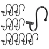 Rust-Proof Metal Shower Curtain Hooks Rings Decorative Bathroom Curtain Hooks
