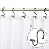 Rust-Proof Metal Shower Curtain Hooks Rings Decorative Bathroom Curtain Hooks