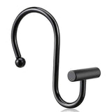 Rust-Proof Metal Shower Curtain Hooks Rings Decorative Bathroom Curtain Hooks