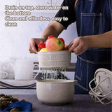 Salad Spinner with Bowl & Colander, Lettuce Washer Egg Beater