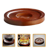 3pcs Wooden Whisky Glass Coasters Drink Cup Pads