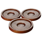 3pcs Wooden Whisky Glass Coasters Drink Cup Pads